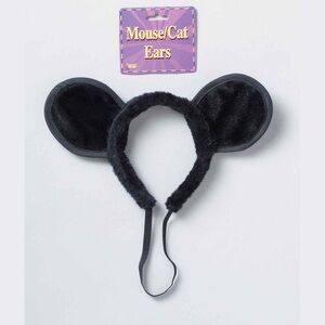 Black Mouse/Cat Ears Headband